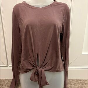 Lululemon Long Sleeve Tie Front Top